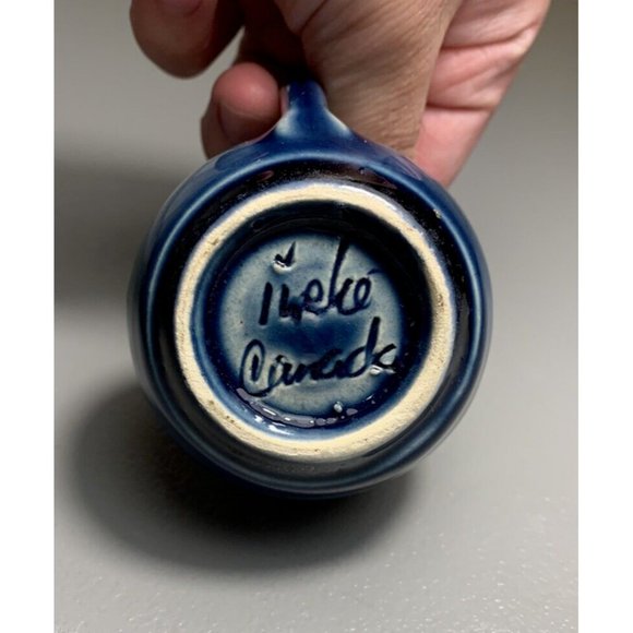 Ineke Canada British Columbia Miniature Signed Pottery Pitcher Jug Vase 2.25" - Picture 5 of 5